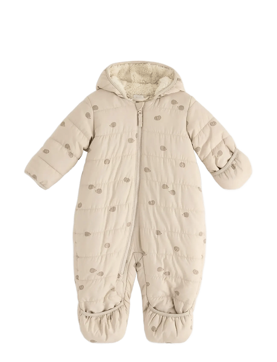 Lindex - Water repellent padded snowsuit - schneeanzug - light beige - 0