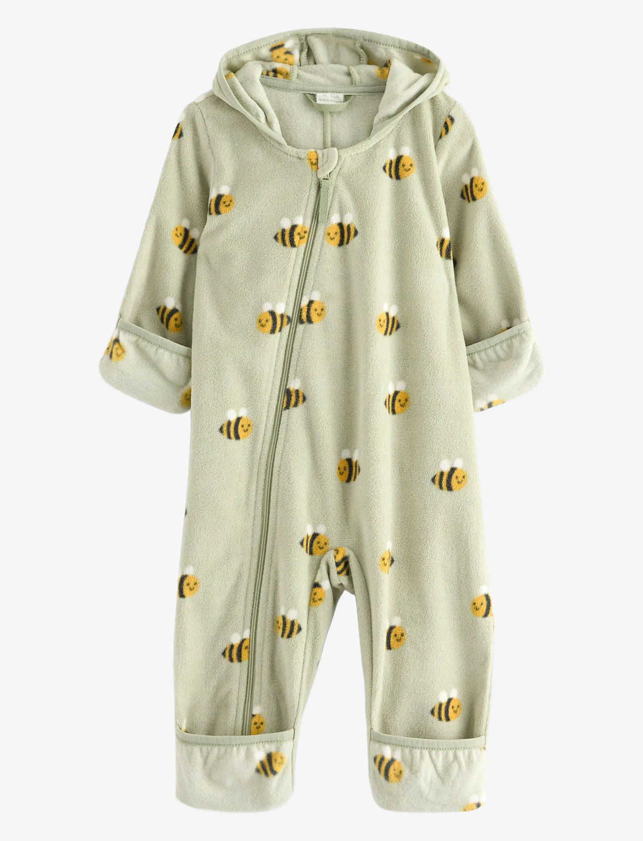 Lindex - Pramsuit in microfleece - fleece-sets - dusty green - 0