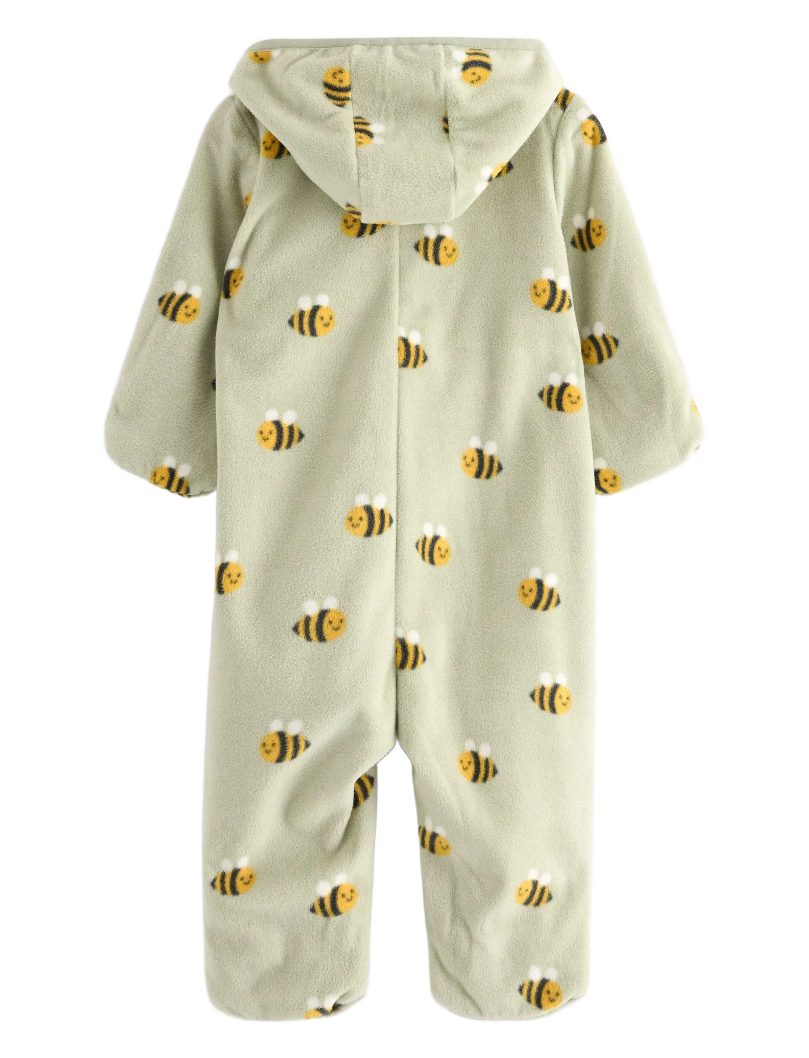 Lindex - Pramsuit in microfleece - dusty green - 1