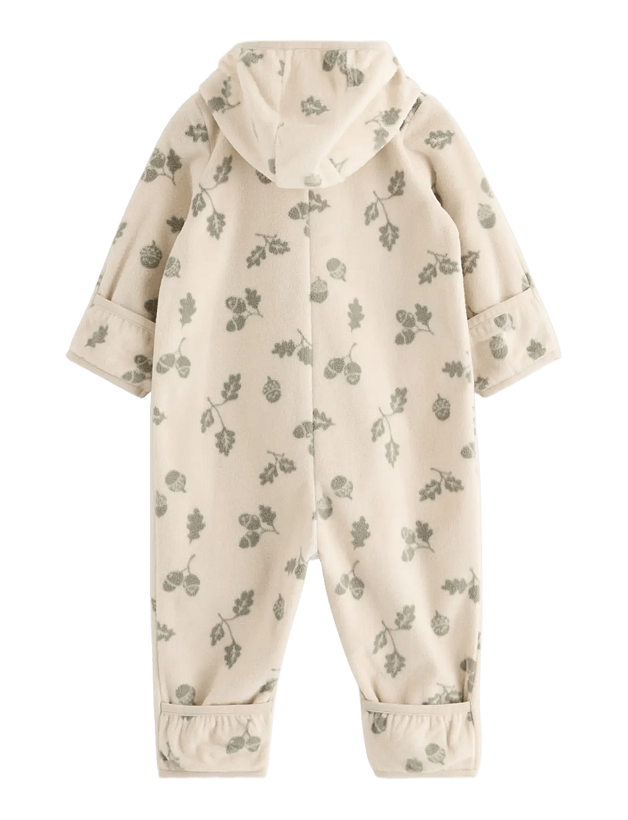 Lindex - Pramsuit in microfleece - fleece-sets - light khaki - 1