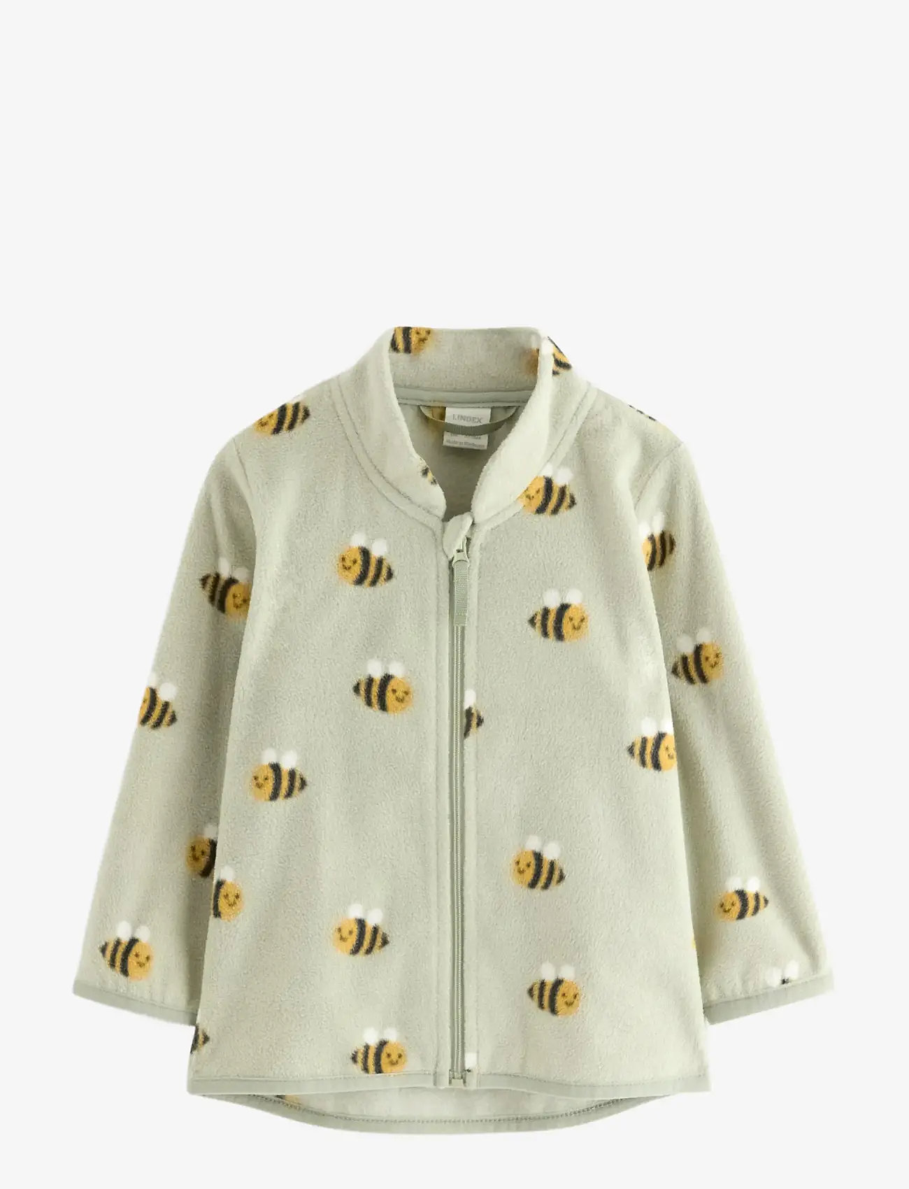 Lindex - Jacket in microfleece - fleecejackor - dusty green - 0