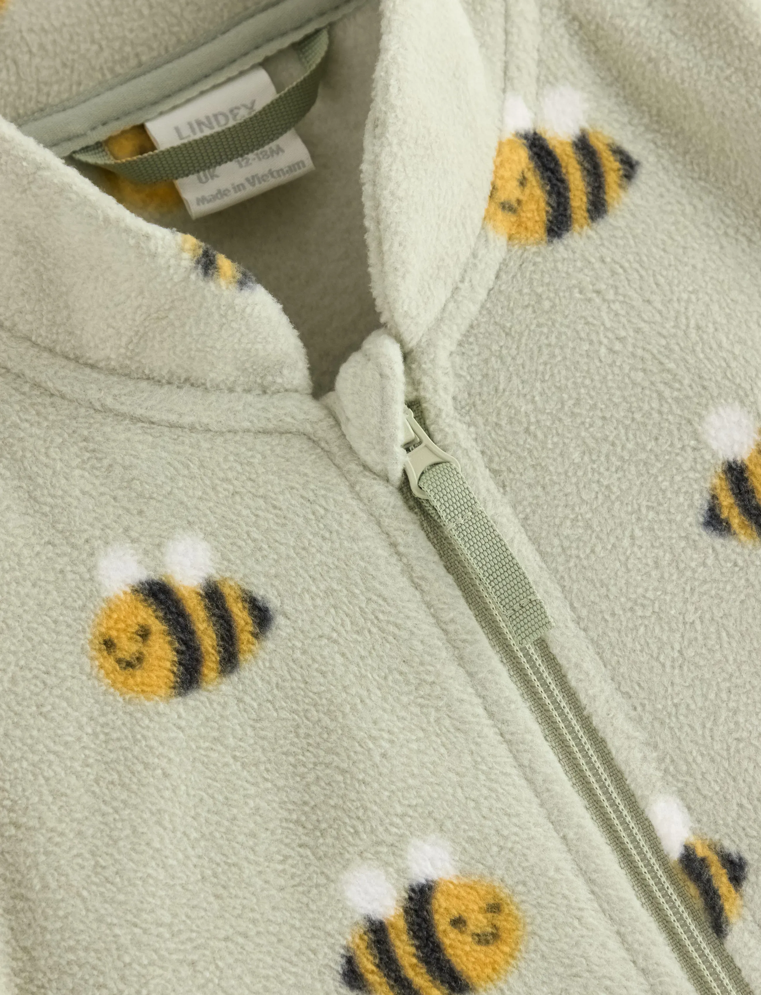 Lindex - Jacket Fleece Baby - dusty green - 2