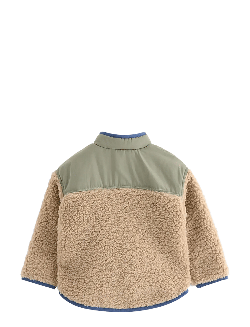 Lindex - Jacket pile baby - fleecejackor - light dusty green - 1