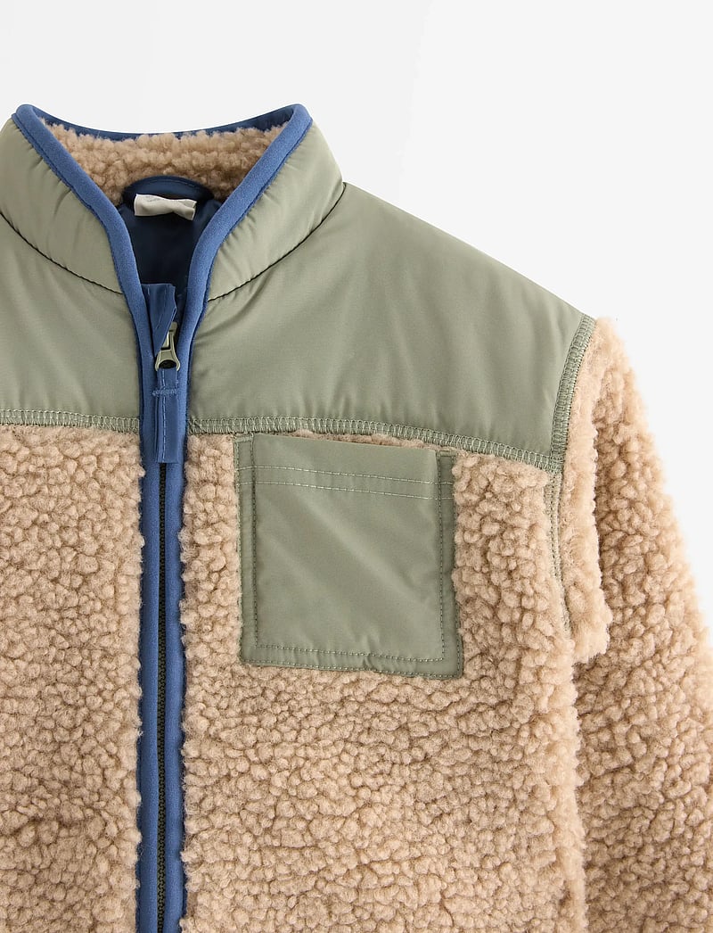 Lindex - Jacket pile baby - fleecejackor - light dusty green - 3