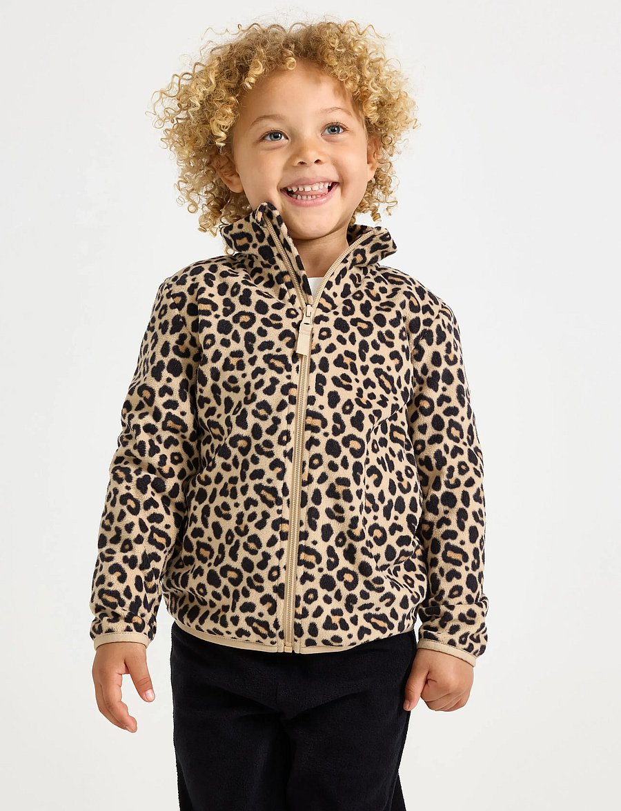 Lindex - Jacket in microfleece - fleecejacken - beige - 0