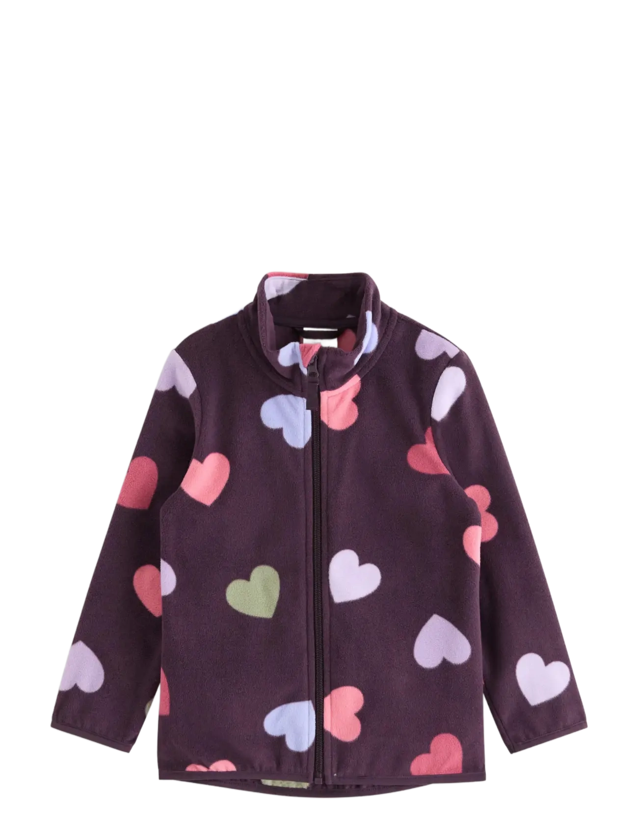 Lindex Jacket in microfleece - Fleecejackor - DARK DUSTY LILAC / purple