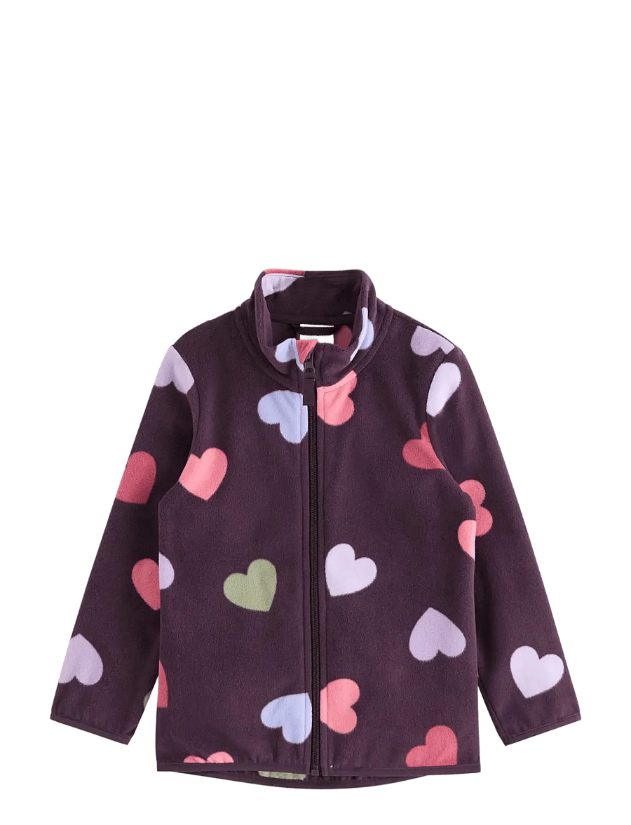 Lindex - Jacket in microfleece - fleecejacken - dark dusty lilac - 1