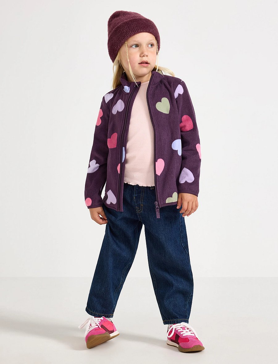 Lindex - Jacket in microfleece - fleecejacken - dark dusty lilac - 0