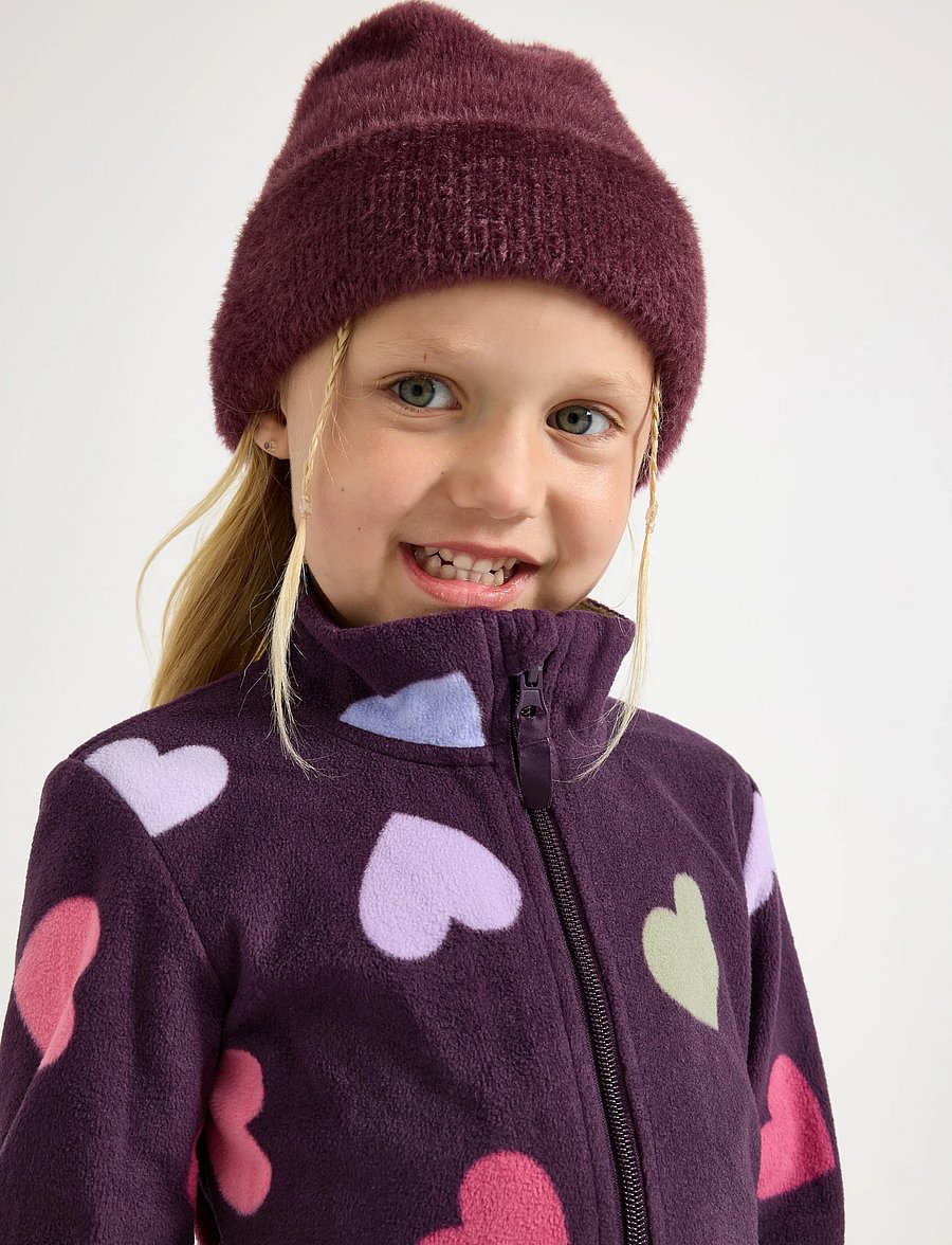 Lindex - Jacket in microfleece - fleecejacken - dark dusty lilac - 4