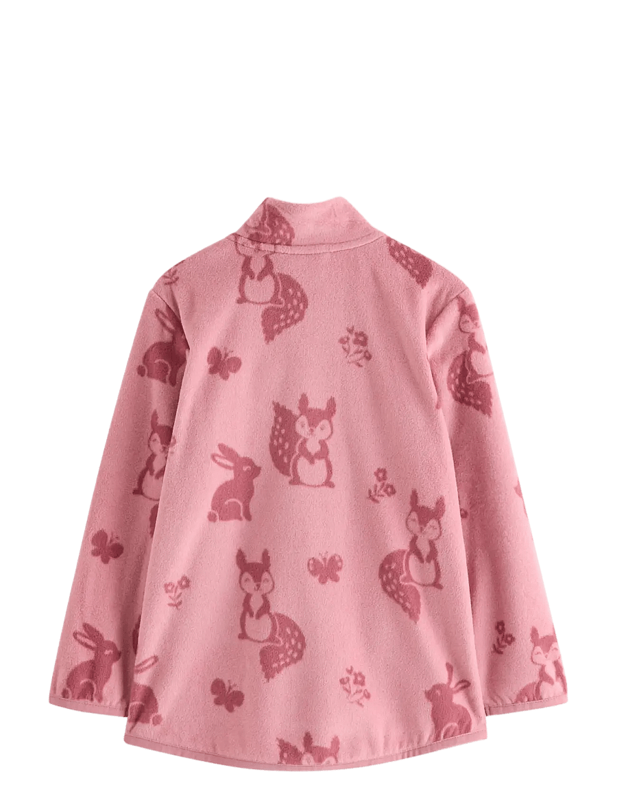 Lindex - Jacket in microfleece - fleecejacken - dark dusty pink - 2