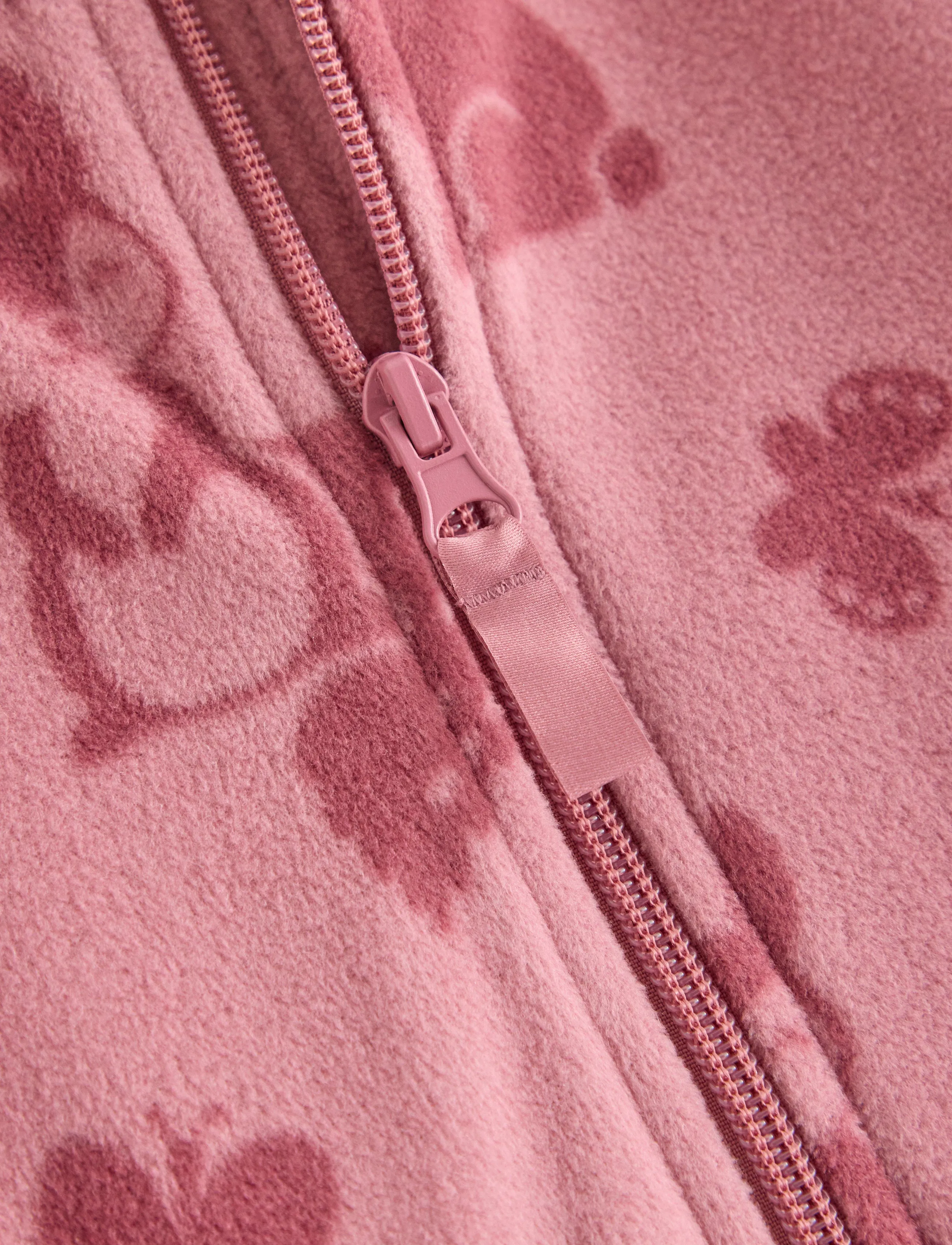 Lindex - Jacket in microfleece - fleecejacken - dark dusty pink - 5