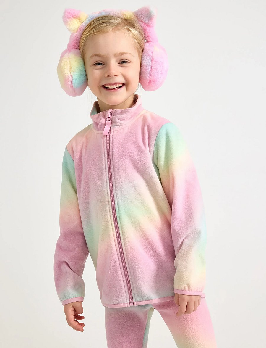 Lindex - Jacket in microfleece - fleecejacken - light pink - 0
