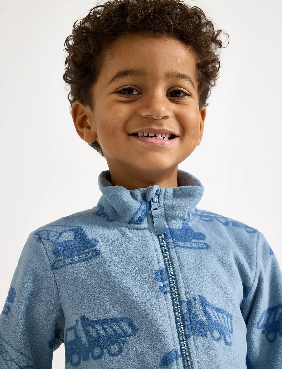 Lindex - Jacket in microfleece - fliisjakid - lt dusty blue - 4