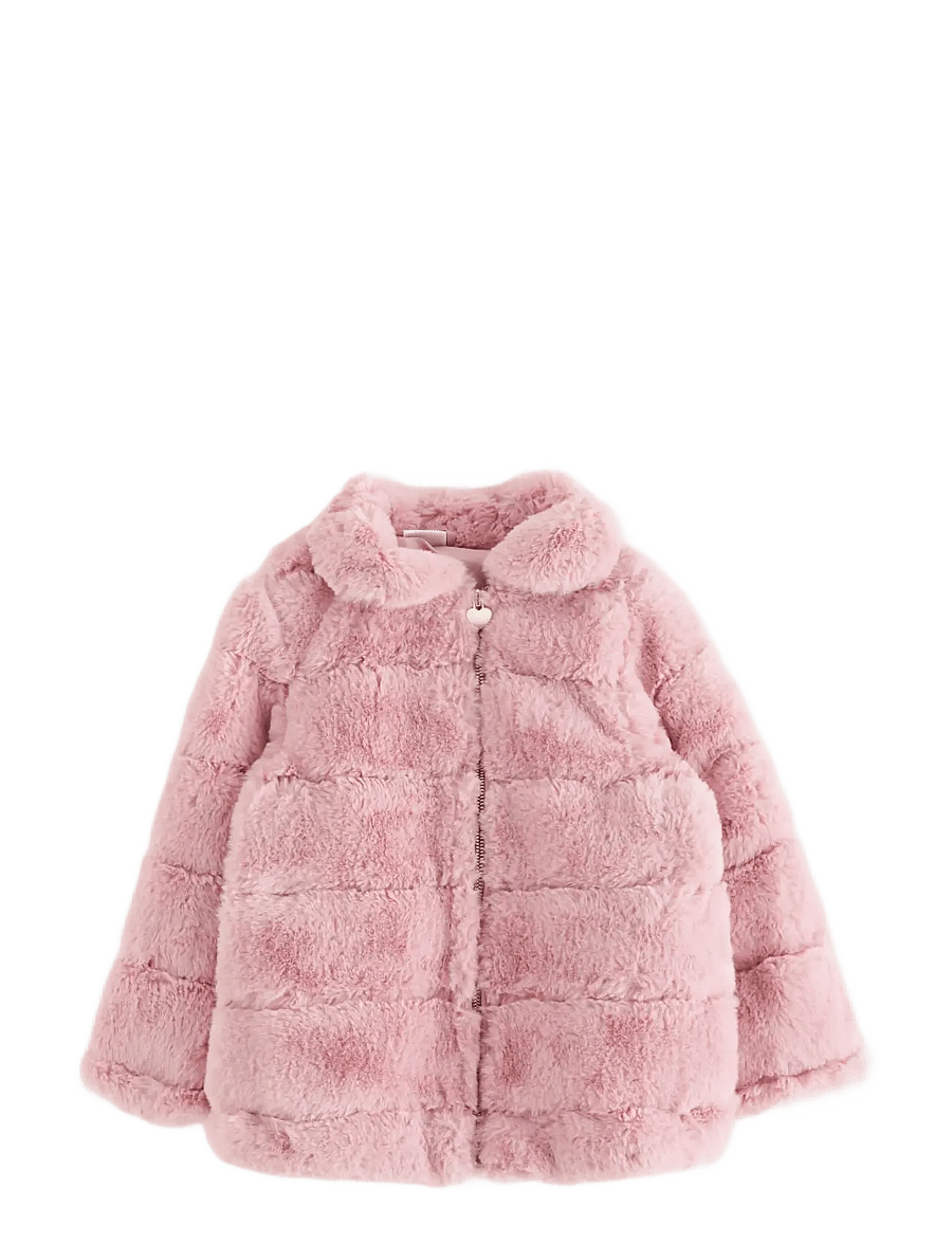 Lindex - Jacket Fake Fur - kunstkarusnahk - dusty pink - 1