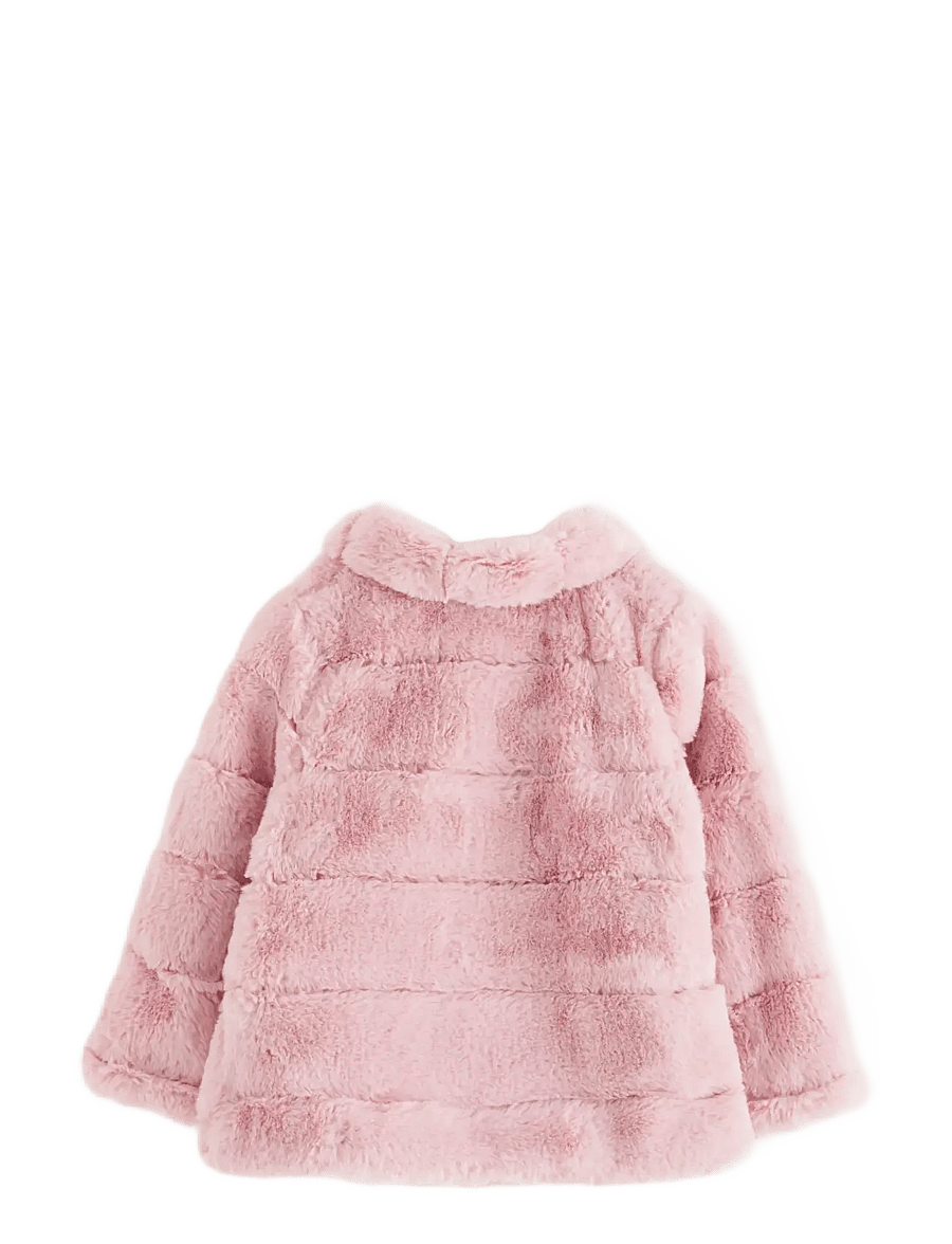 Lindex - Jacket Fake Fur - kunstkarusnahk - dusty pink - 2