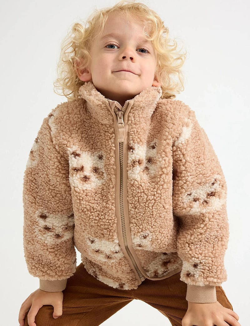 Lindex - Pile jacket - fleecejacken - beige - 0