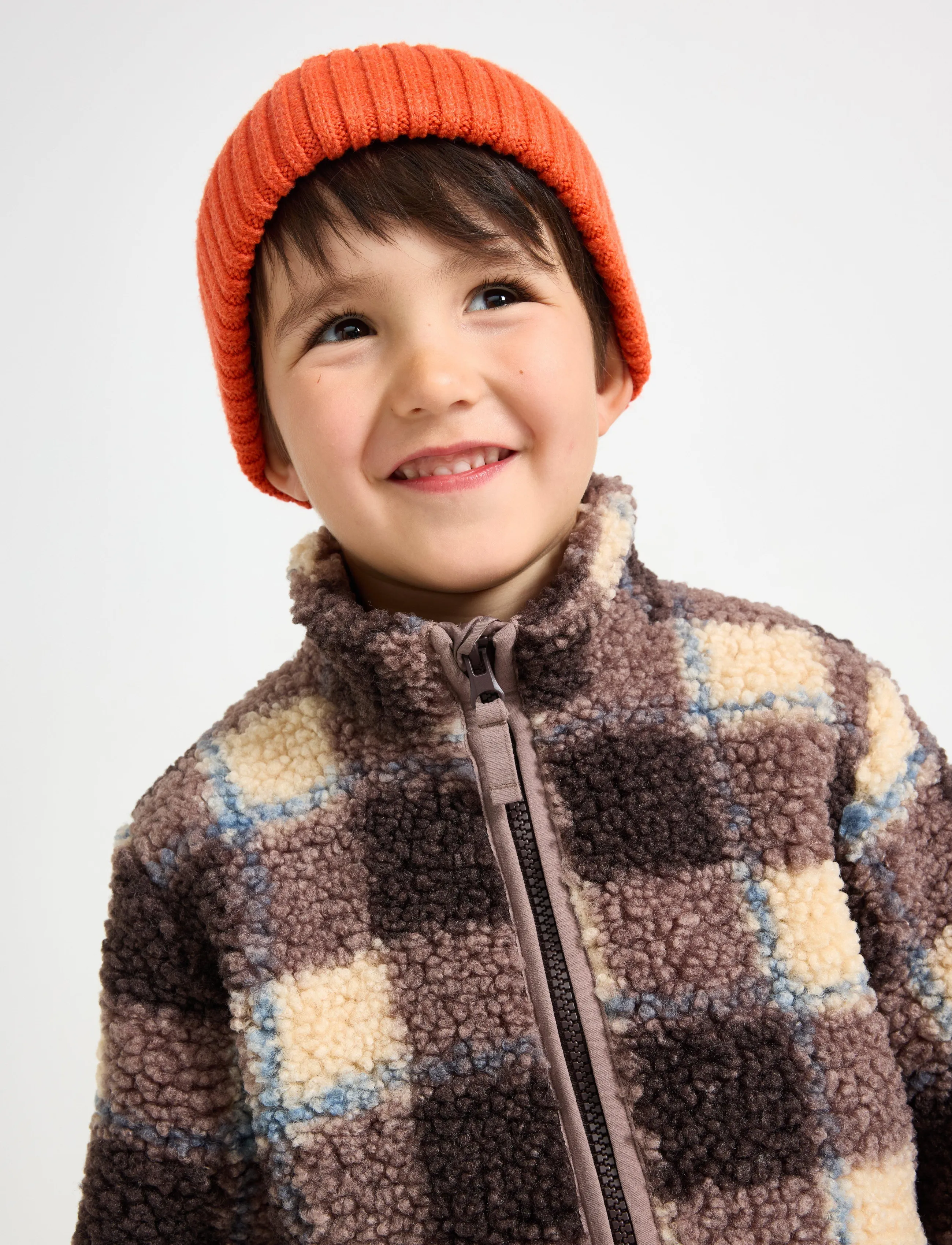 Lindex - Pile jacket - fleecejacken - dark khaki - 4