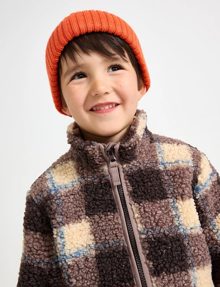Lindex - Pile jacket - fleecejacken - dark khaki - 4