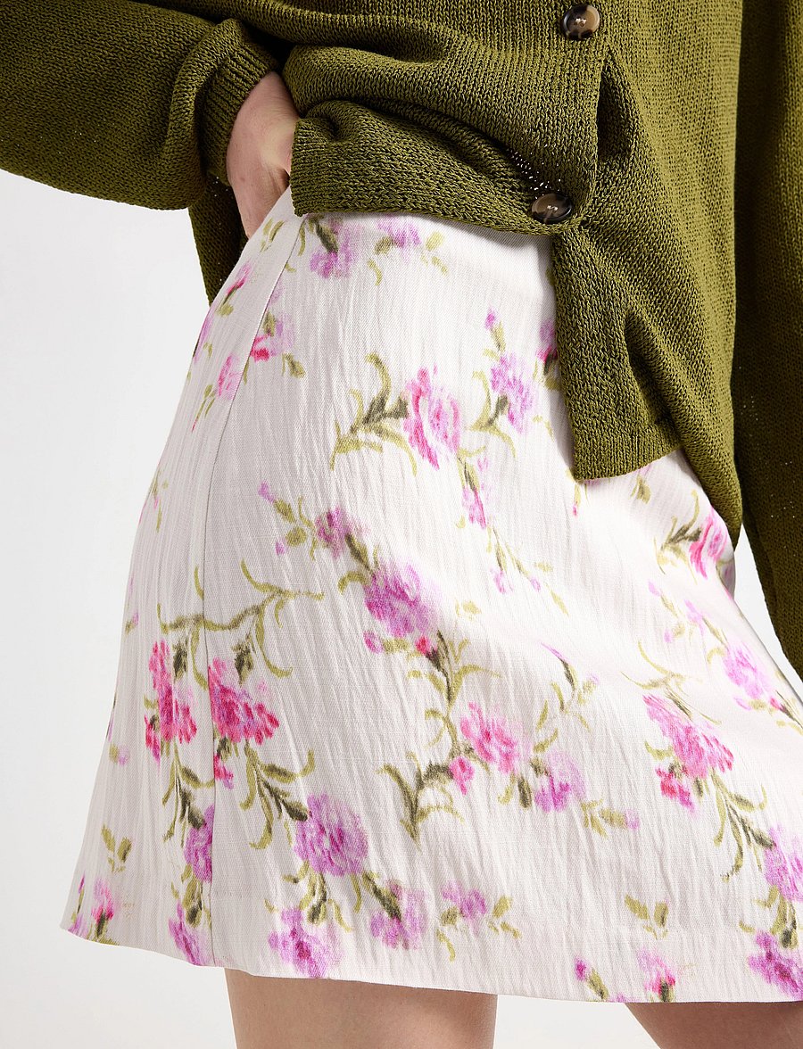 Lindex - Skirt Elsa - miniseelikud - beige - 4
