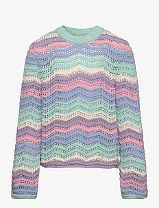 Sweater knitted pattern with c, Lindex