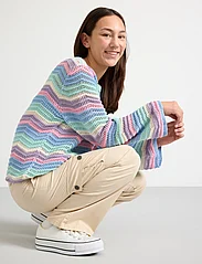 Lindex - Sweater knitted pattern with c - jumpers - turqoise - 6