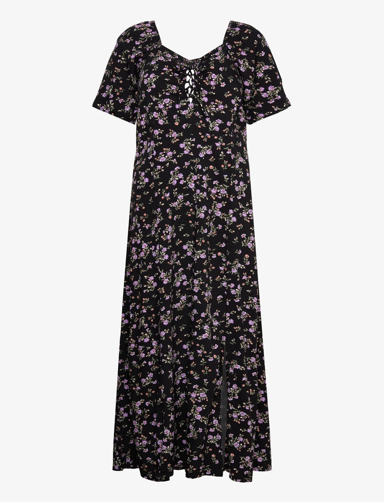 Lindex - Dress Bloom - sommarklänningar - black - 0