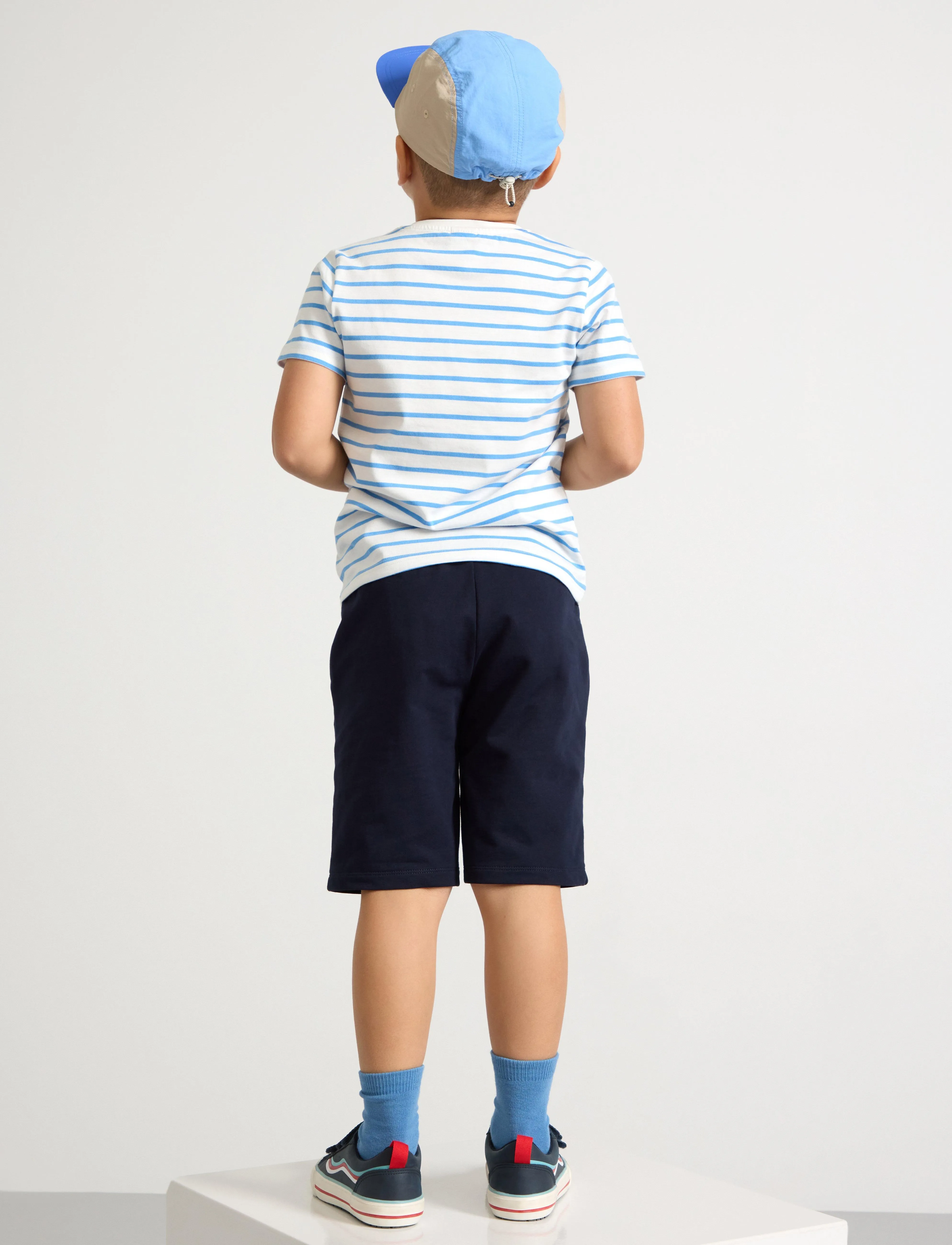 Lindex - Shorts Solid - lühikesed dressipüksid - dark navy - 3