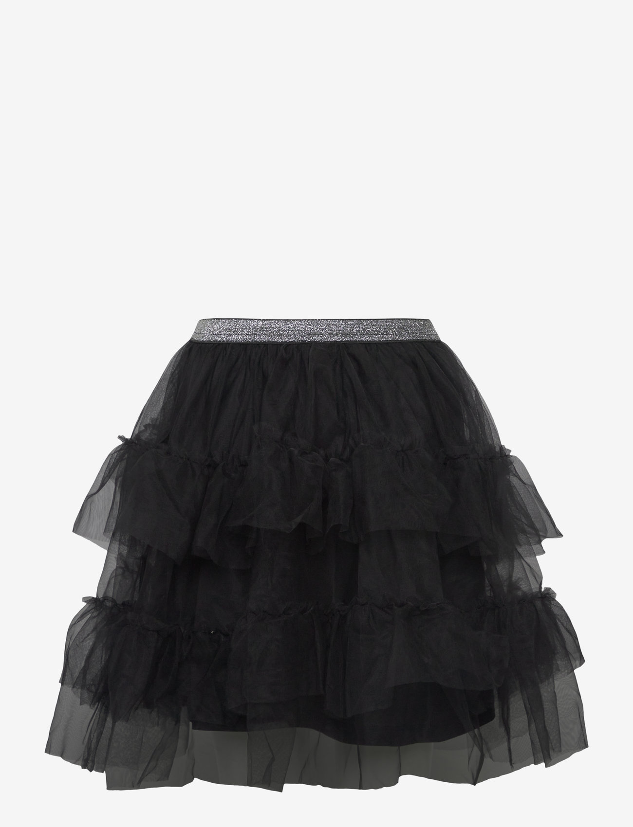 Lindex - Skirt long mesh - tyllkjolar - black - 1