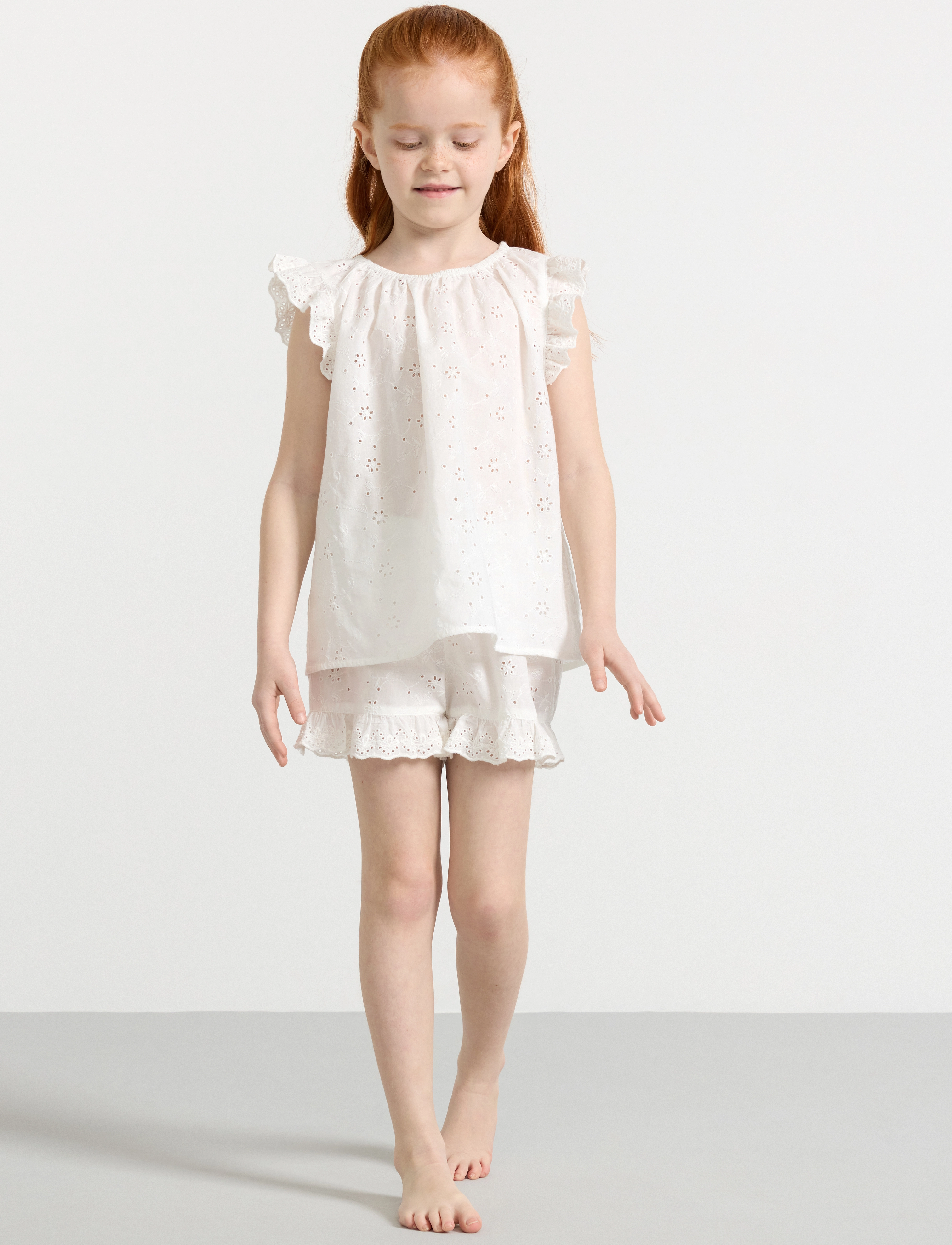 Lindex Pajama Shiffly - Sets - WHITE / white