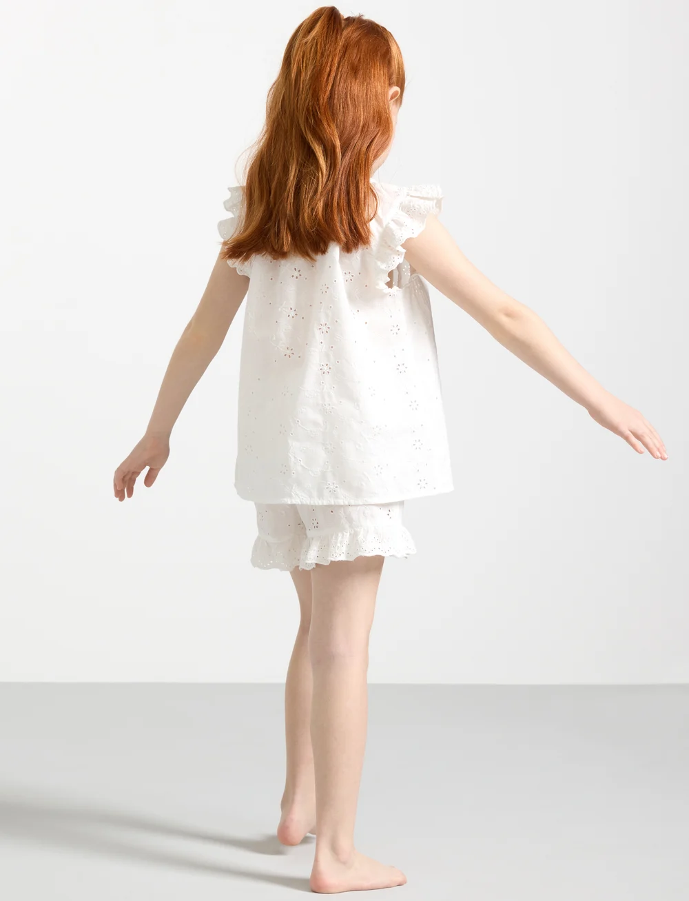 Lindex - Pajama Shiffly - komplektai su marškinėliais trumpomis rankovėmis - white - 2