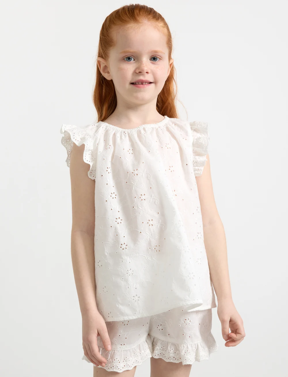 Lindex - Pajama Shiffly - komplektai su marškinėliais trumpomis rankovėmis - white - 5