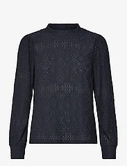 Lindex - Top Gloria - long-sleeved blouses - dark navy - 0