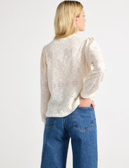 Lindex - Top Gloria - long-sleeved blouses - light dusty white - 3