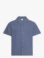 Shirt ss Linen - DUSTY BLUE
