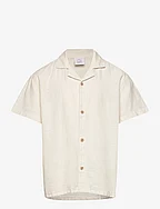 Shirt ss Linen - LIGHT BEIGE