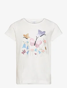 Top ss butterfly and flower, Lindex