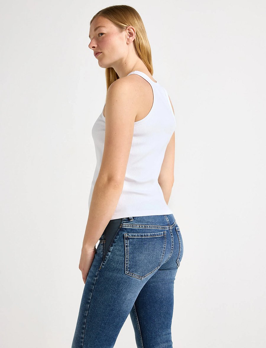 Lindex - Top Racer back MOM - overdele - white - 3