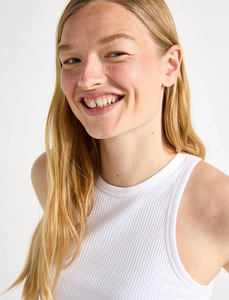 Lindex - Top Racer back MOM - tanktops - white - 4