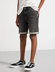 Lindex - Shorts Staffan jersey denim bl - jeansshorts - black - 0