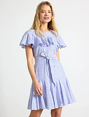 Lindex - Dress Janina stripe - marškinių tipo suknelės - dk blue - 4