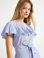 Lindex - Dress Janina stripe - marškinių tipo suknelės - dk blue - 5