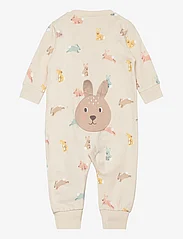 Lindex - Pyjamas Bunny at back - sleeping overalls - light beige - 1