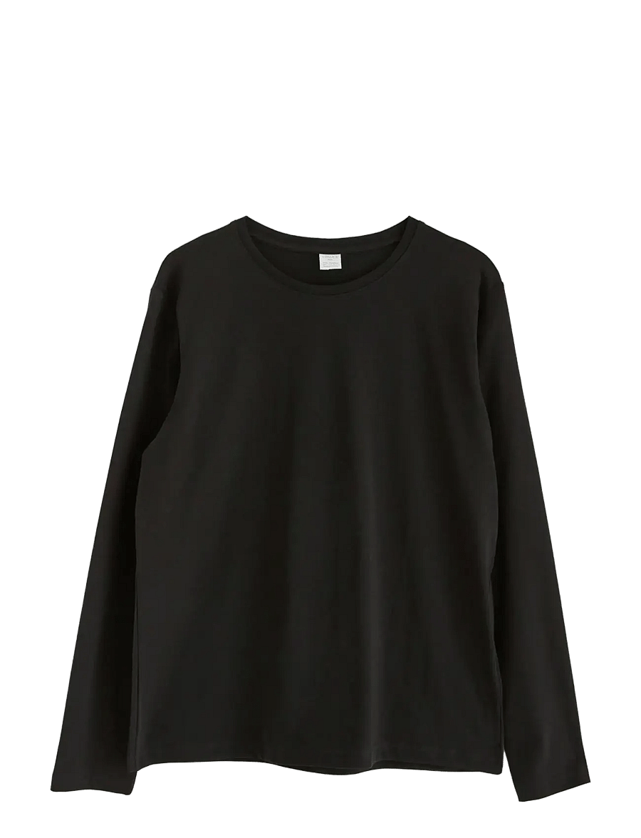 Lindex - Long sleeved Top - långärmade t-shirts - black - 1