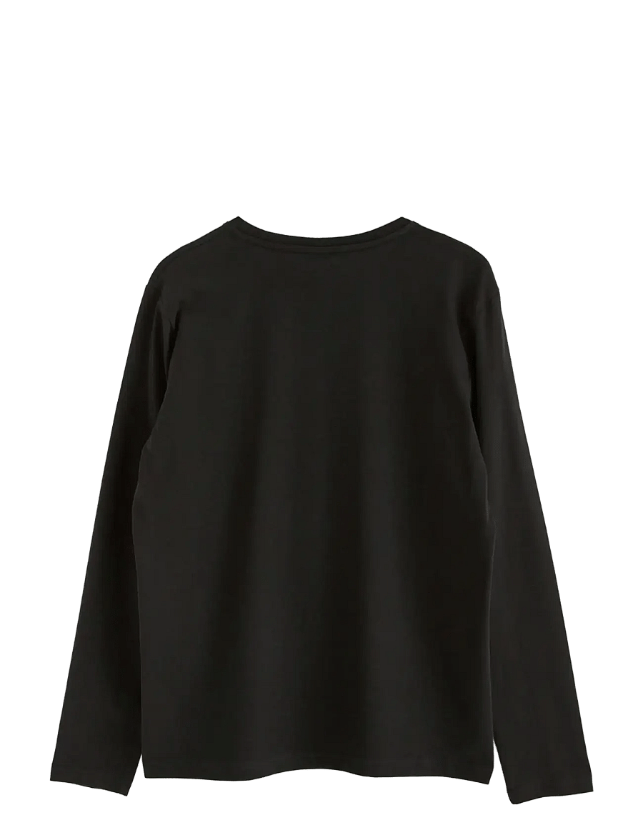 Lindex - Long sleeved Top - långärmade t-shirts - black - 2