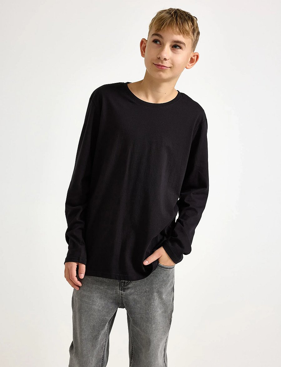 Lindex - Long sleeved Top - långärmade t-shirts - black - 0
