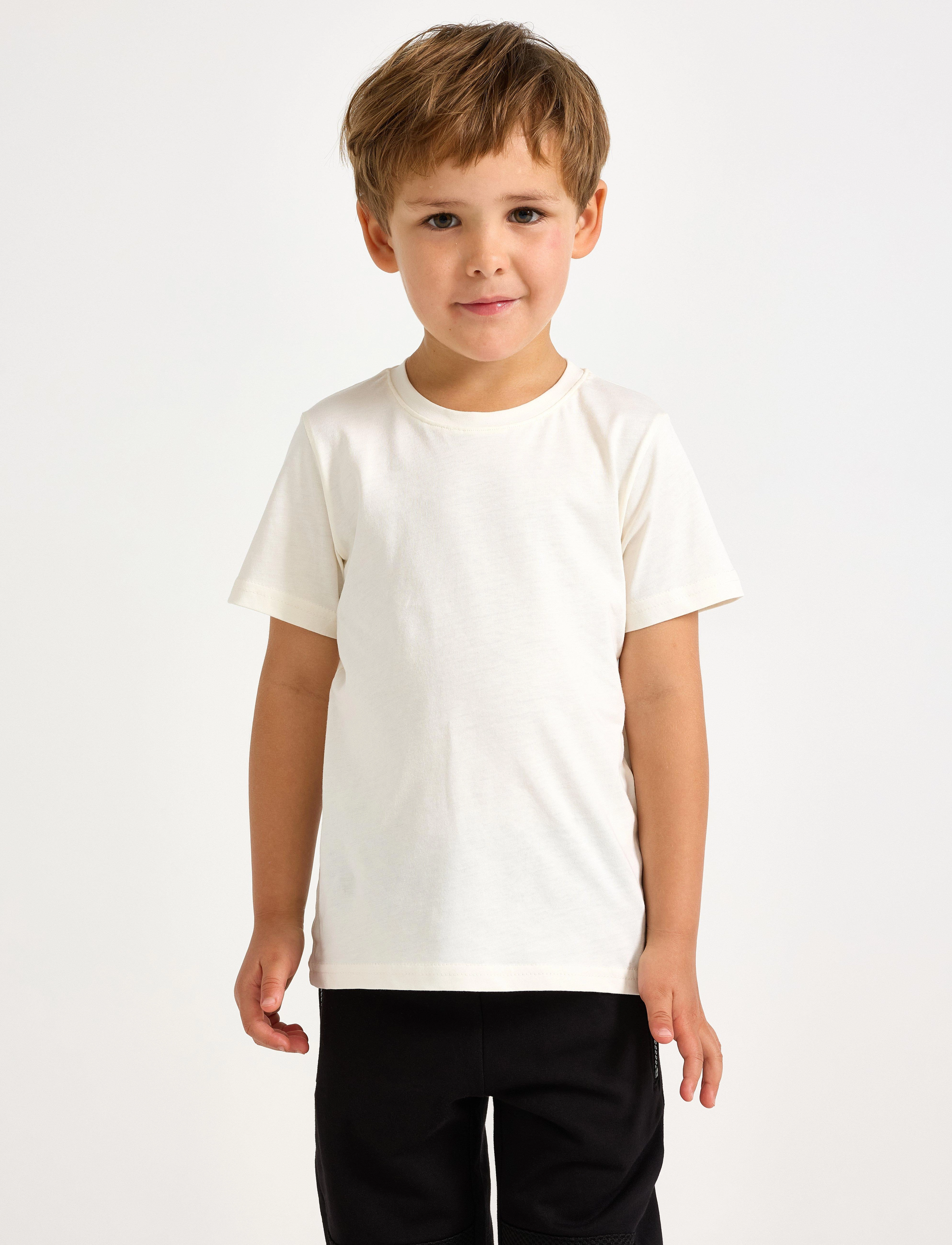 Lindex T Shirt Basic Solid, 92, T-shirts, Weiß - Short-sleeved, Kinder