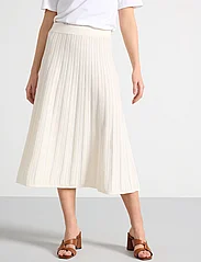 Lindex - Skirt Joanna knitted - megzti sijonai - light dusty white - 2
