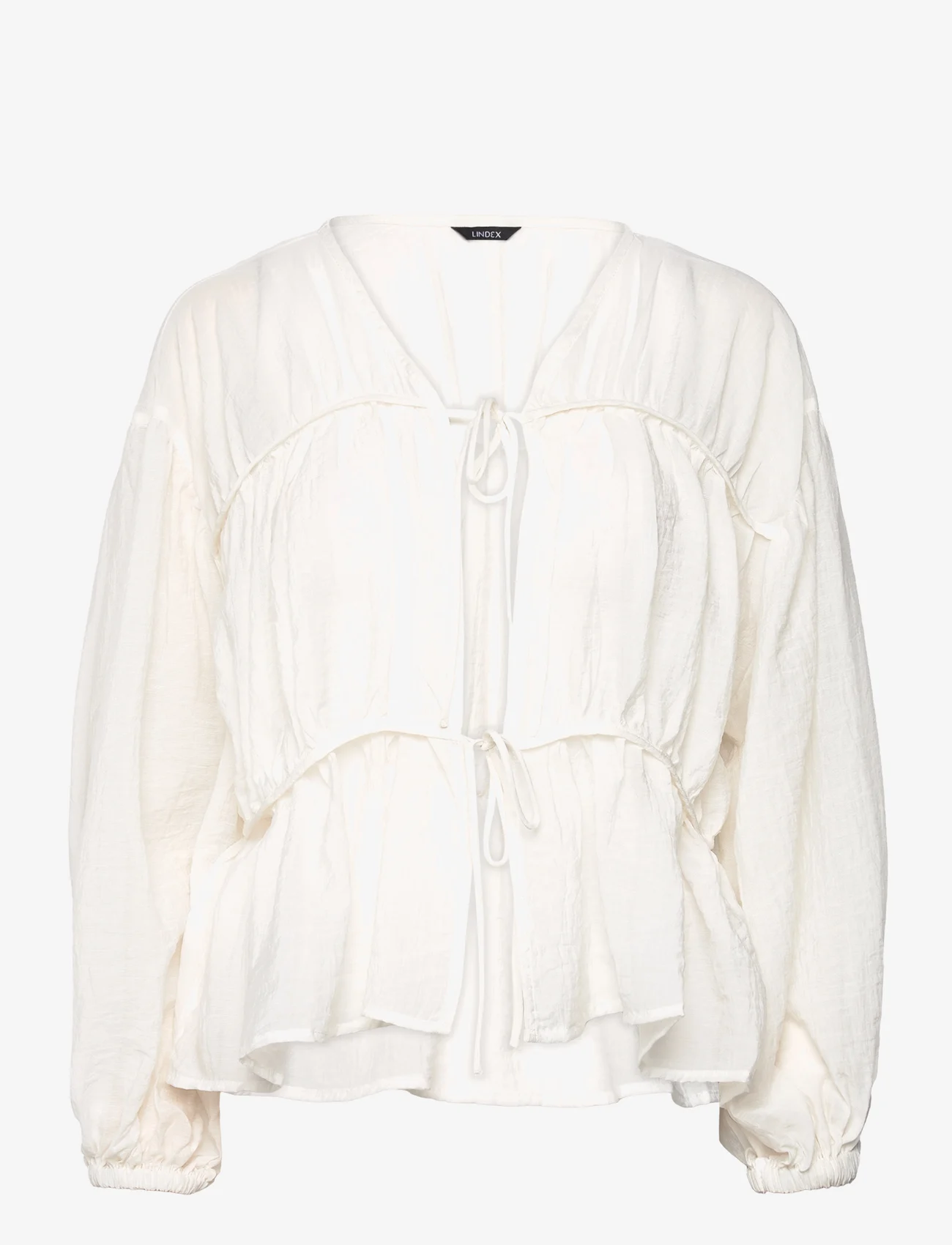 Lindex - Blouse Dagmar - long-sleeved blouses - light white - 0