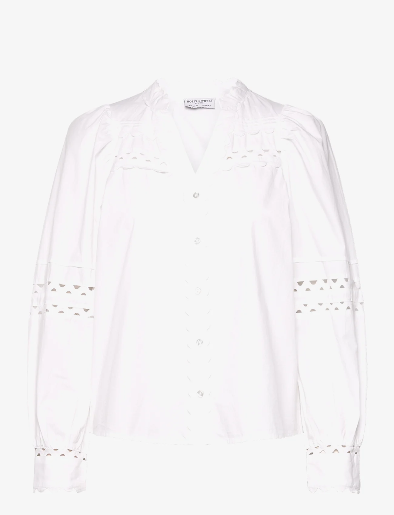 Lindex - Blouse Lorin - long-sleeved blouses - white - 0