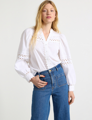 Lindex - Blouse Lorin - long-sleeved blouses - white - 5